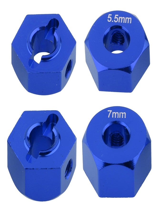 AllinRC 12mm Hex Wheel Hubs Aluminum Hex Adapte for 1/10 Traxxas Slash 2WD Rustler Stampede Replace 1654 3654 Upgrades(4PCS) - Image 3